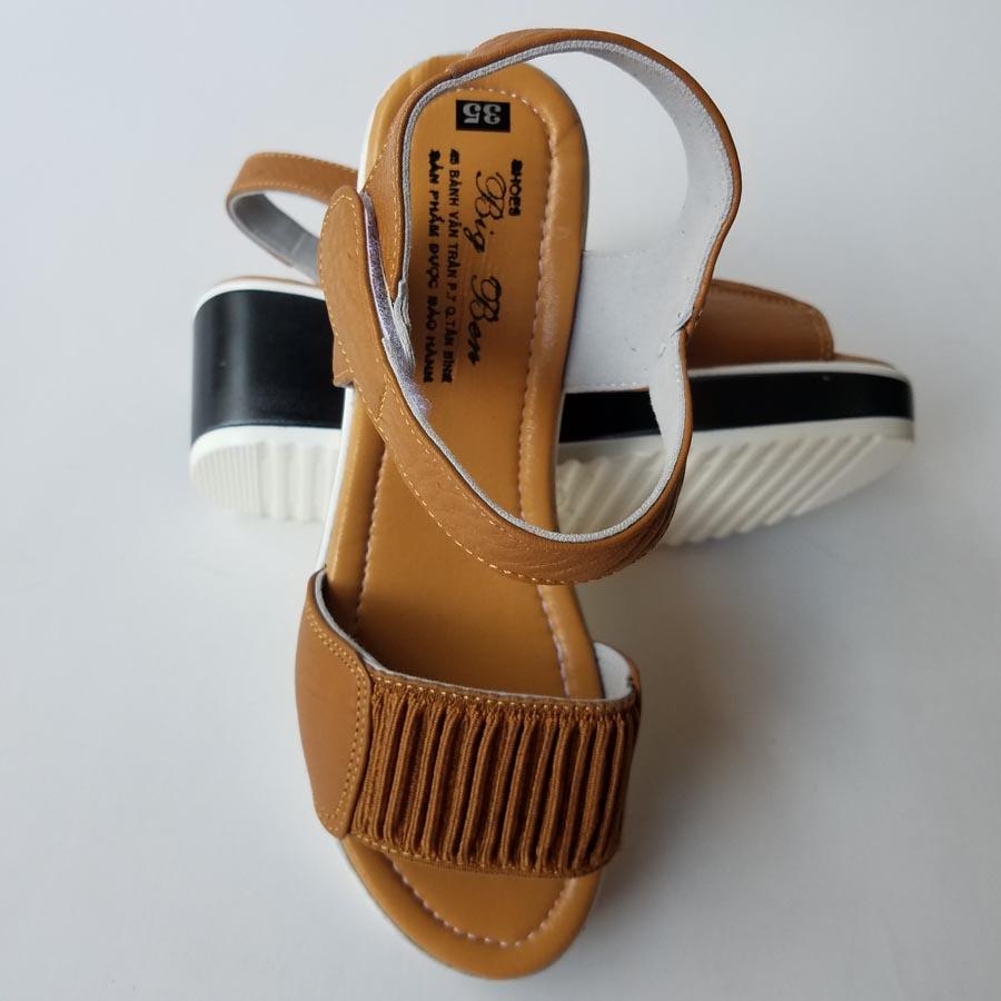 Giày sandan nữ da bò thật cao cấp sd218