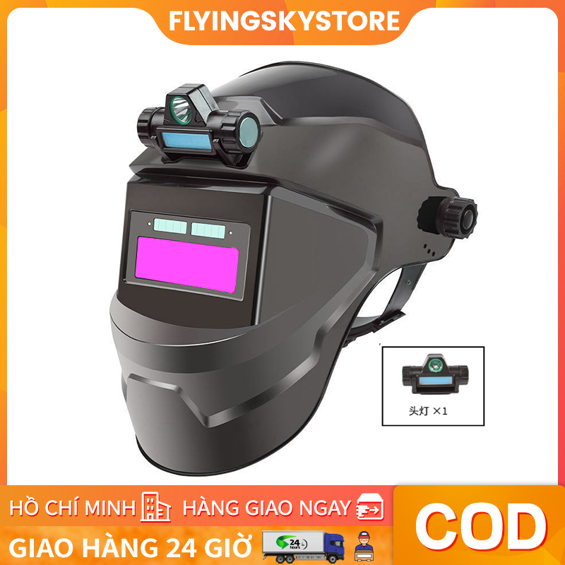 Mặt nạ hàn điện tử bằng nhựa độ cảm biến cao - Kính hàn điện tử tự động tối khi hàn