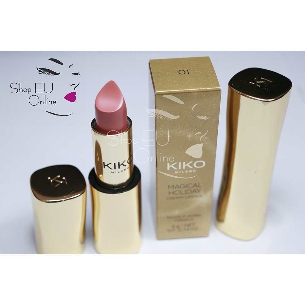Son Kiko Magical Holiday Creamy Lipstick - Kiko Milano- Italy - Màu cam đào