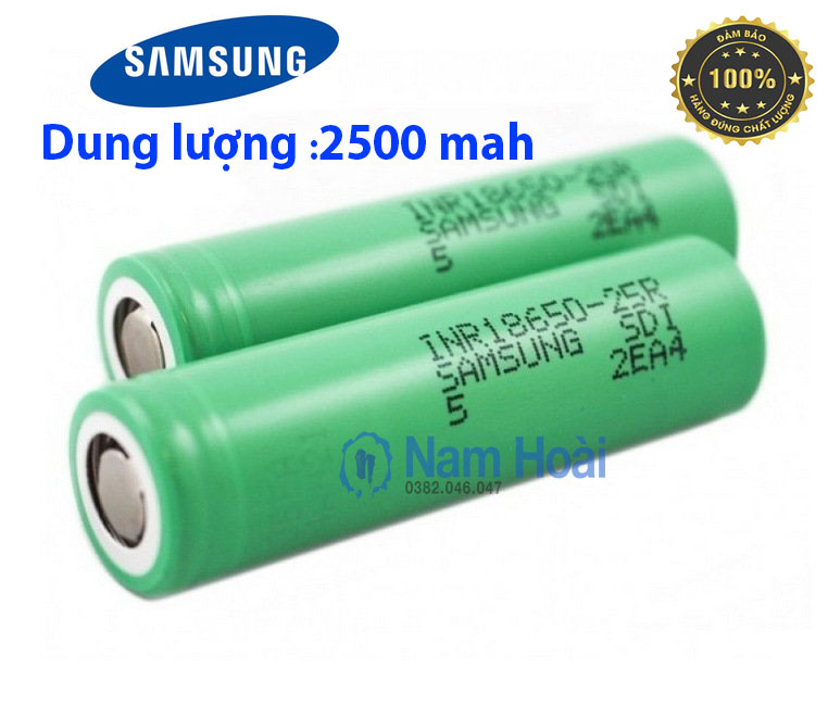 CELL PIN 18650 SAMSUNG 25R - INR18650 XẢ 30A mới 100%