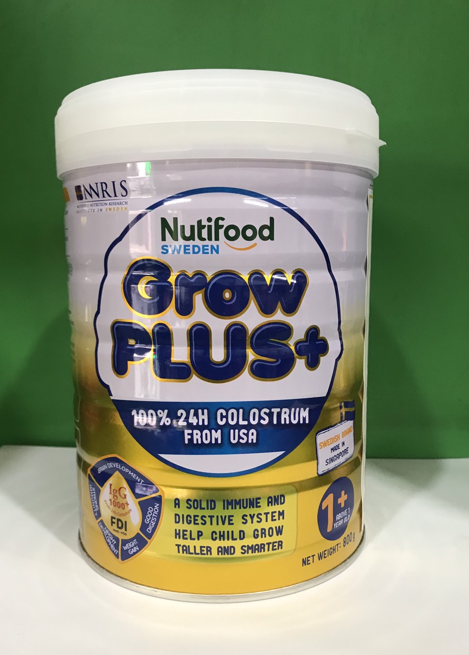 Sữa Non Nutifood Growplus Vàng - trên 1 tuổi 800g