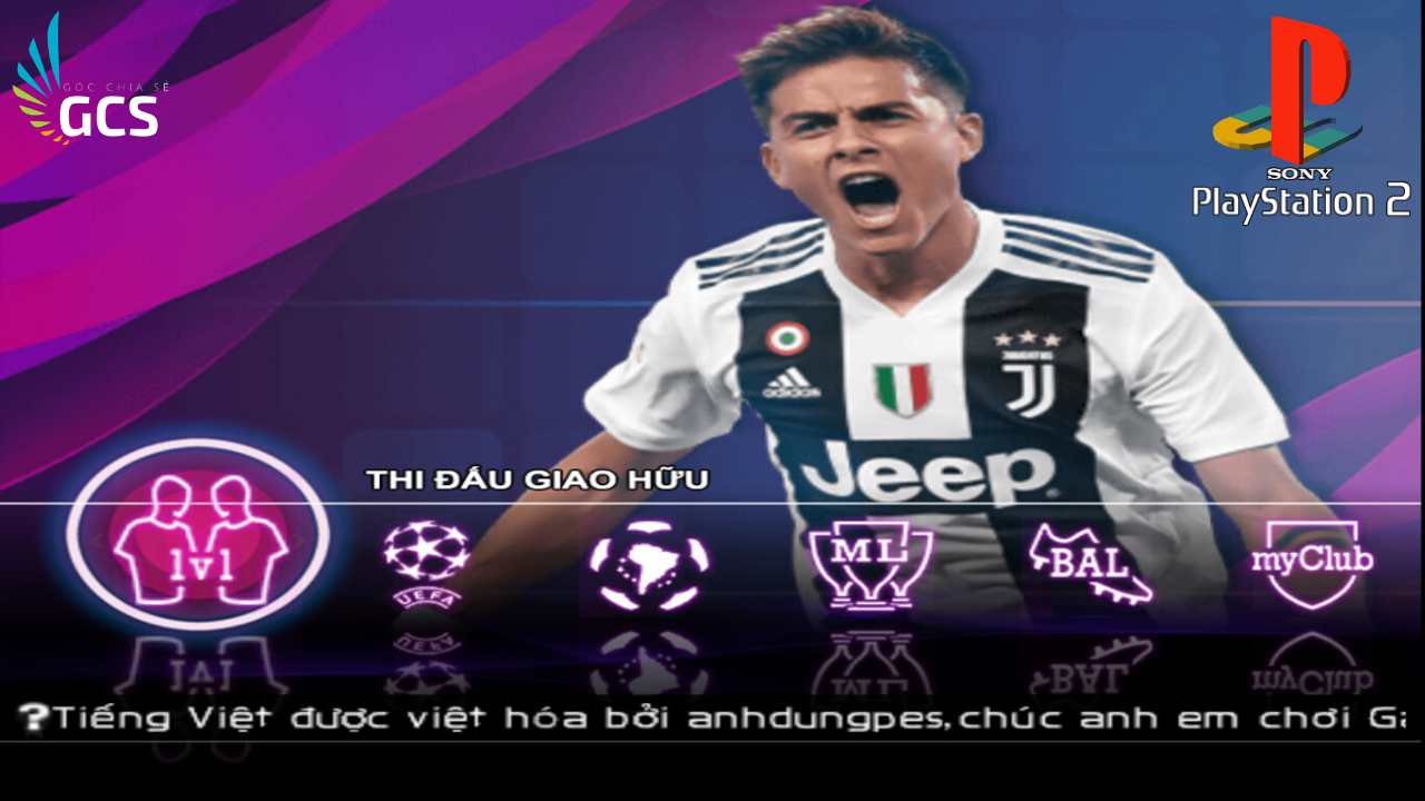 DVD PS2 - PES20 Bình Luận Tiếng Việt + Việt Hoá Mới 6.2020 (Có Đội Tuyển Việt Nam 2020)