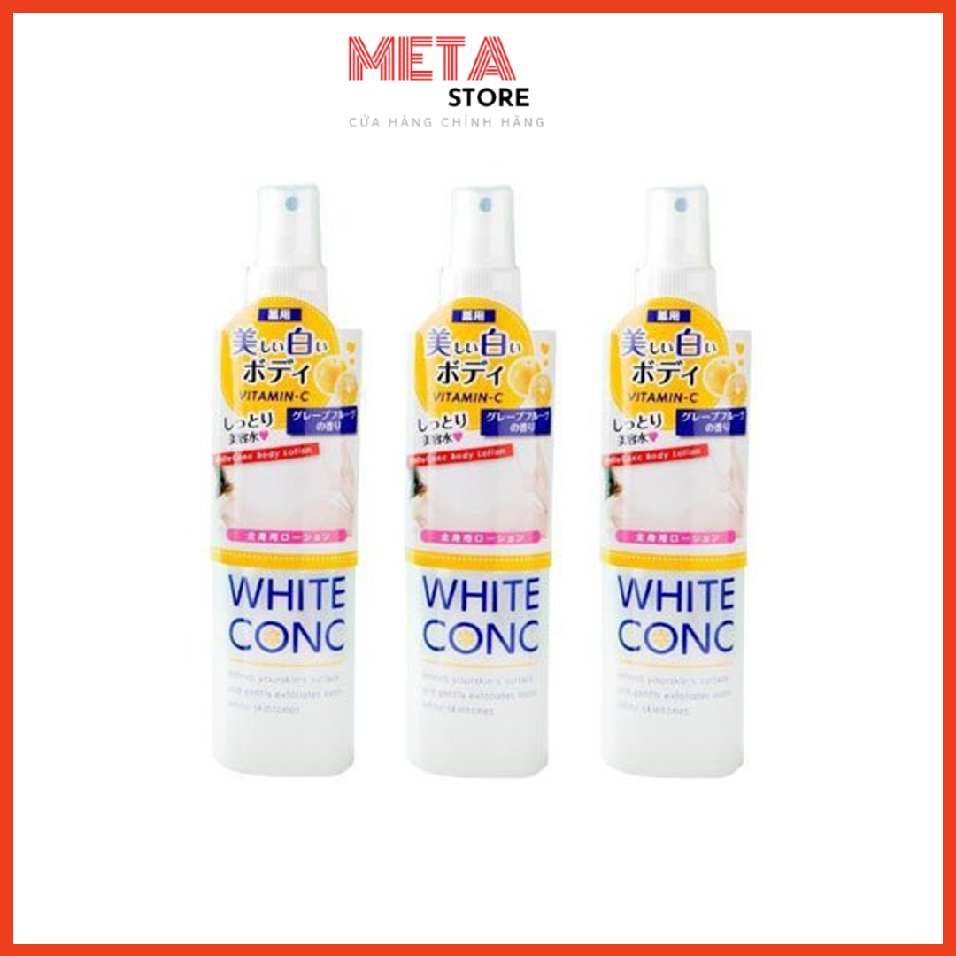 Xịt dưỡng trắng da White Conc Vitamin C 245ml Nhật Bản