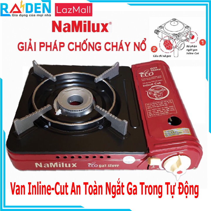 Bếp Ga MiniBếp Ga Du Lịch Cao Cấp NaMilux PL-1911PF Van Iniline-Cut Ngắt Ga Tự Động Chống Cháy Nổ - Hàng Chính Hãng (Giao Màu Ngẫu Nhiên) - Dự kiến giao 24/6