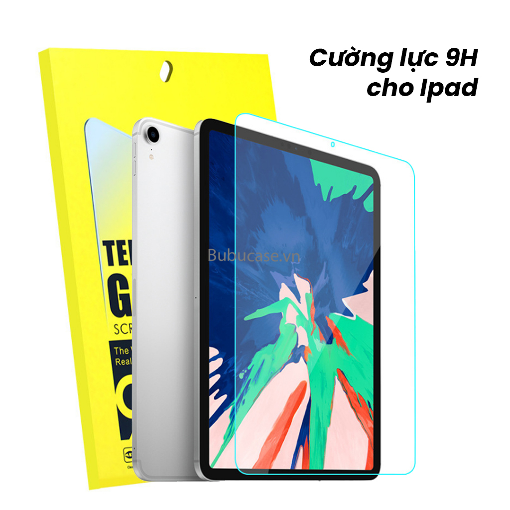 Kính cường lực 9h dành cho ipad / kính bảo vệ màn hình cho ipad trong suốt full dòng air 1/2/3/4/5 - gen 5/6/7/8/9/10 - 2/3/4 - mini 1/2/3/4/5 - pro 11 2018-2020