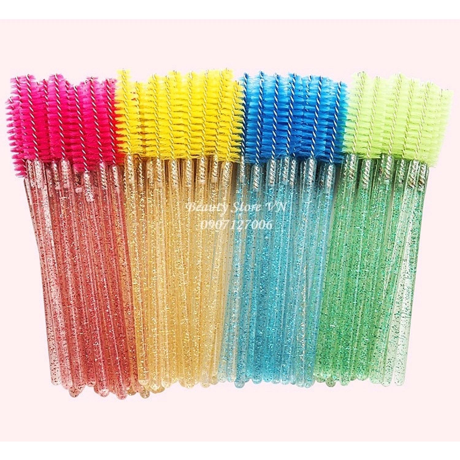 Cọ mascara chải lông mi, chuốt lông mày mini cao cấp nhiều màu