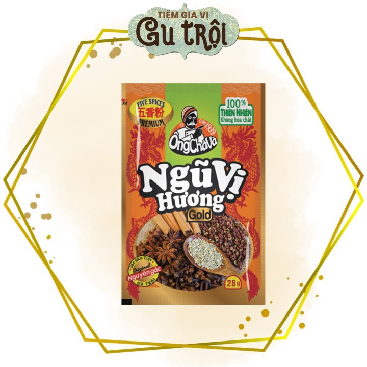 Bột ngũ vị hương gold ông chà và 28gr