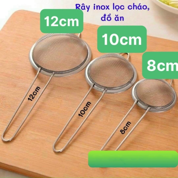 Rây lọc cháo, lọc thức ăn dặm cho bé bằng inox chống gỉ an toàn