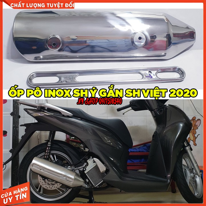 Ốp pô inox sh ý gắn sh 2020