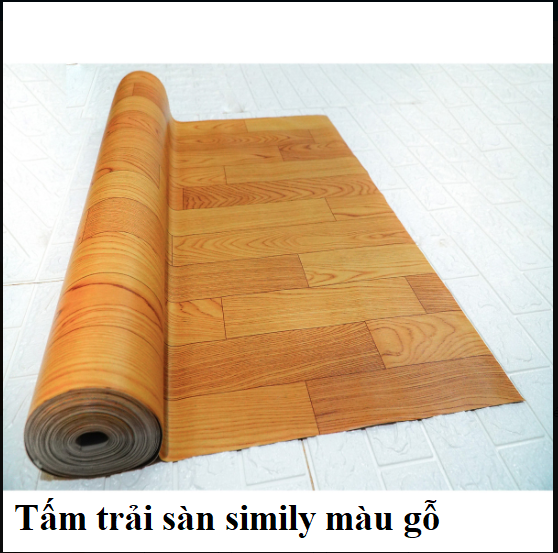 Thảm Simily vân gỗ lót sàn , miếng lót sàn simili giả gỗ simili trải sàn chống trơn trượt