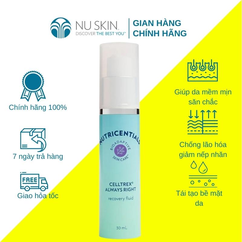 Tinh Chất Dưỡng Da Nuskin Celltrex Ultra Recovery Fluid 30ml loại bỏ các gốc tự do gây ra lão hóa da và bảo vệ làn da của bạn ở cấp độ tế bào mềm mịn săn chắc và khỏe mạnh với khối lượng nhẹ được hấp thụ vào da nhanh chóng