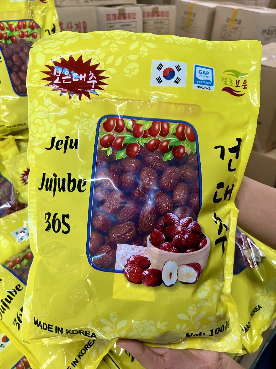 Táo đỏ jujube 365 hàn quốc túi 1kg