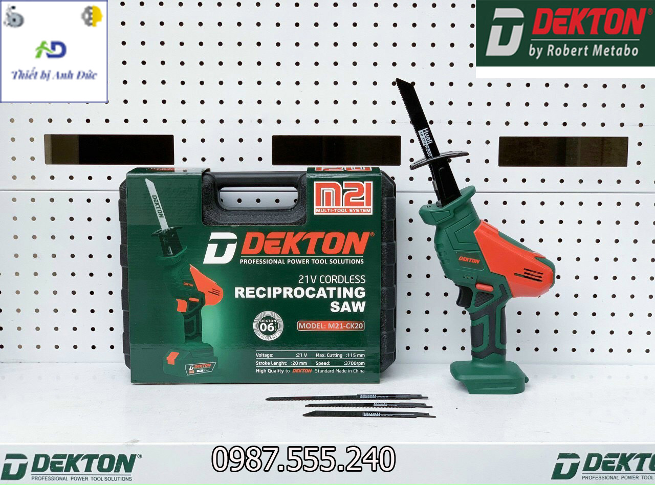 Thân máy cưa kiếm dekton m21-ck20 / dùng pin m21