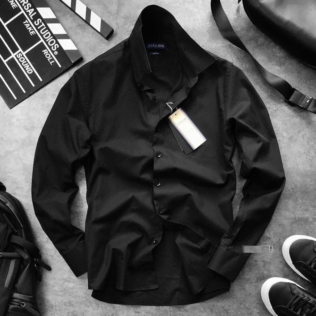 Áo sơ mi nam dài tay đẹp đen trắng Hamino thời trang công sở hàn quốc, sản phẩm tốt với chất lượng, độ bền cao và được cam kết sản phẩm y như hình