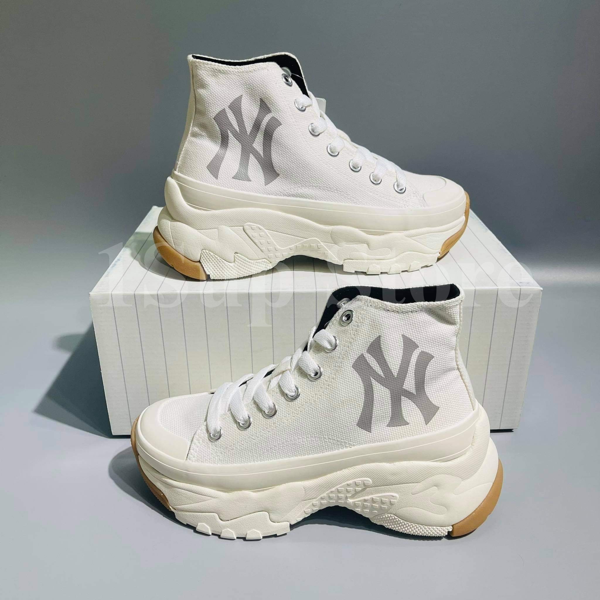 Giày Giày MLB NY Chunky Yankees Black white