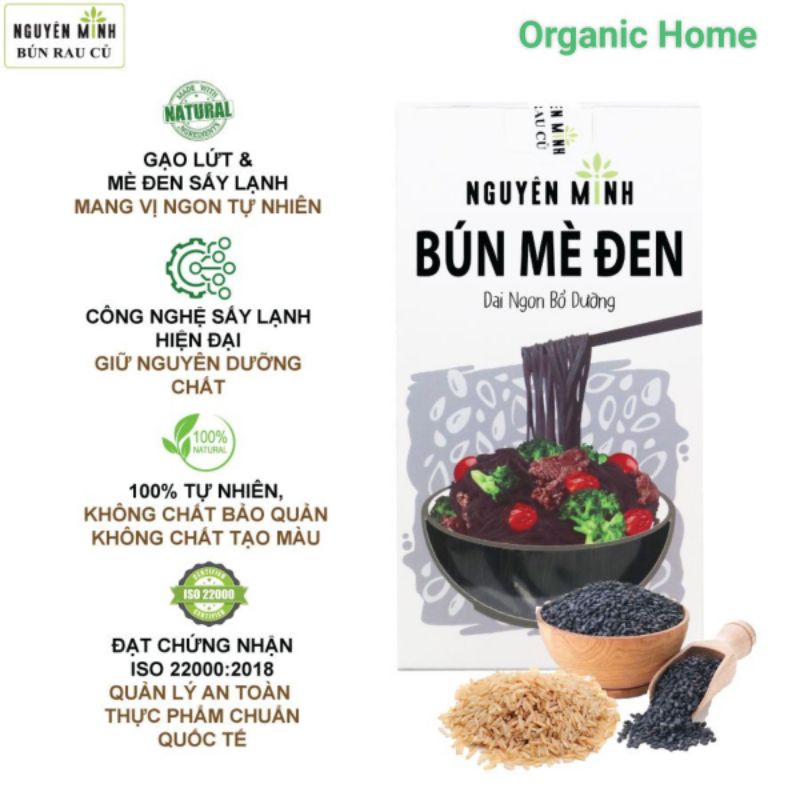 Bún mè đen nguyên minh - bún rau củ nguyên minh