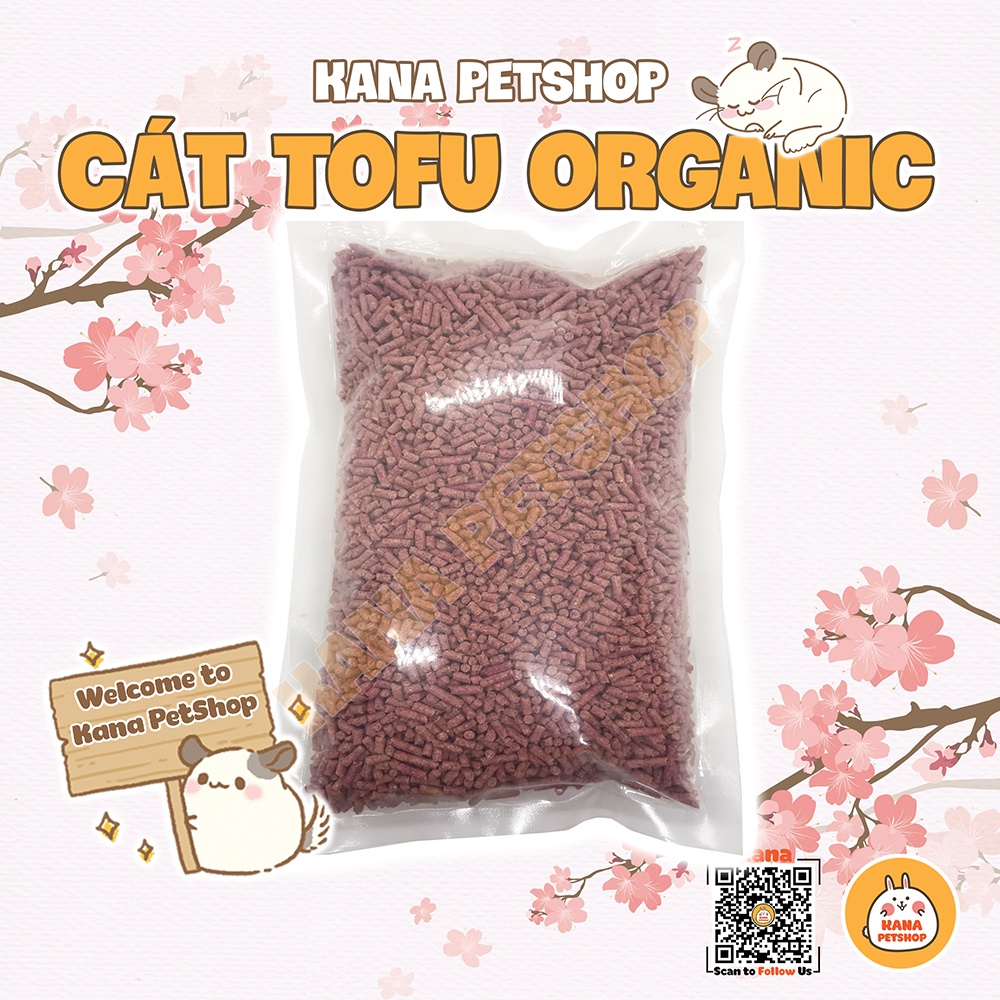 Cát Đậu Hủ Tự Nhiên 🐹FREESHIP🐹 500G Cát TOFU Organic Lót Chuồng Vệ Sinh Cho Hamster, Mèo , Thỏ , Bọ , Chinchilla , Sóc v