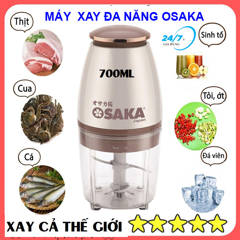 Máy Xay Sinh Tố Đa Năng, Máy Xay Thịt Đa Năng OSAKA NHẬT BẢN , Cối Xay Sinh Tố, Máy Xay Sinh Tố Cầm Tay, Máy Say Sinh Tố Mini, Máy Xay Thịt, Máy Xay Đá , Xay Hoa Quả, Xay Rau Củ, Xay Thức Ăn, Máy Xay Cầm Tay - Giadungbv247