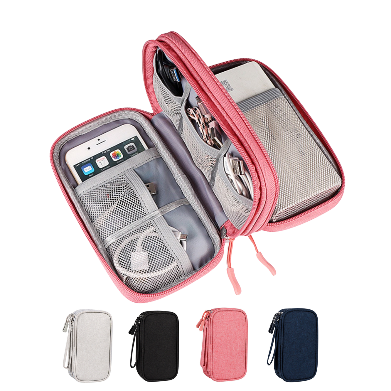 Túi Đựng Phụ Kiện Công Nghệ Pin Sạc Dự Phòng , Dây Cáp Sạc , Tai Nghe , Điện Thoại , Ổ Cứng , USB Đa Năng Chống Nước