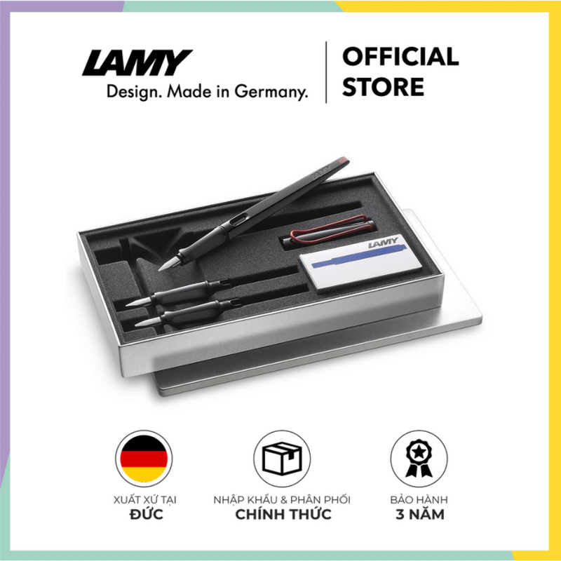 Bộ quà tặng viết thư pháp cao cấp LAMY joy 011/015 set- Hãng phân phối chính thức