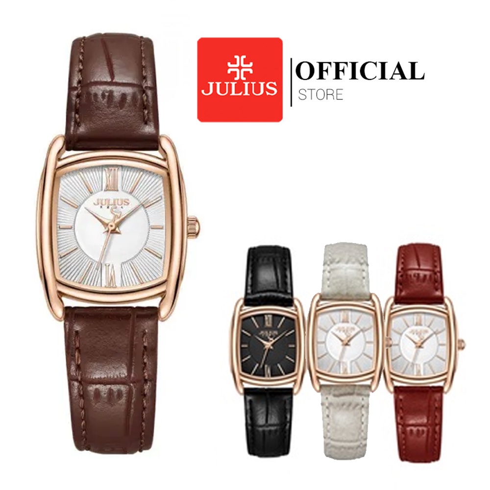 Đồng hồ julius nữ ja-1364 dây da | julius official