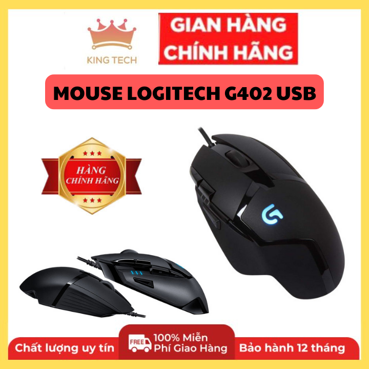 Chuột mouse logitech g402 usb-chuột chơi game logitech g402-chuột chơi game mạnh mẽ, mượt mà-mouse logitech g402 usb black. bảo hành uy tín.