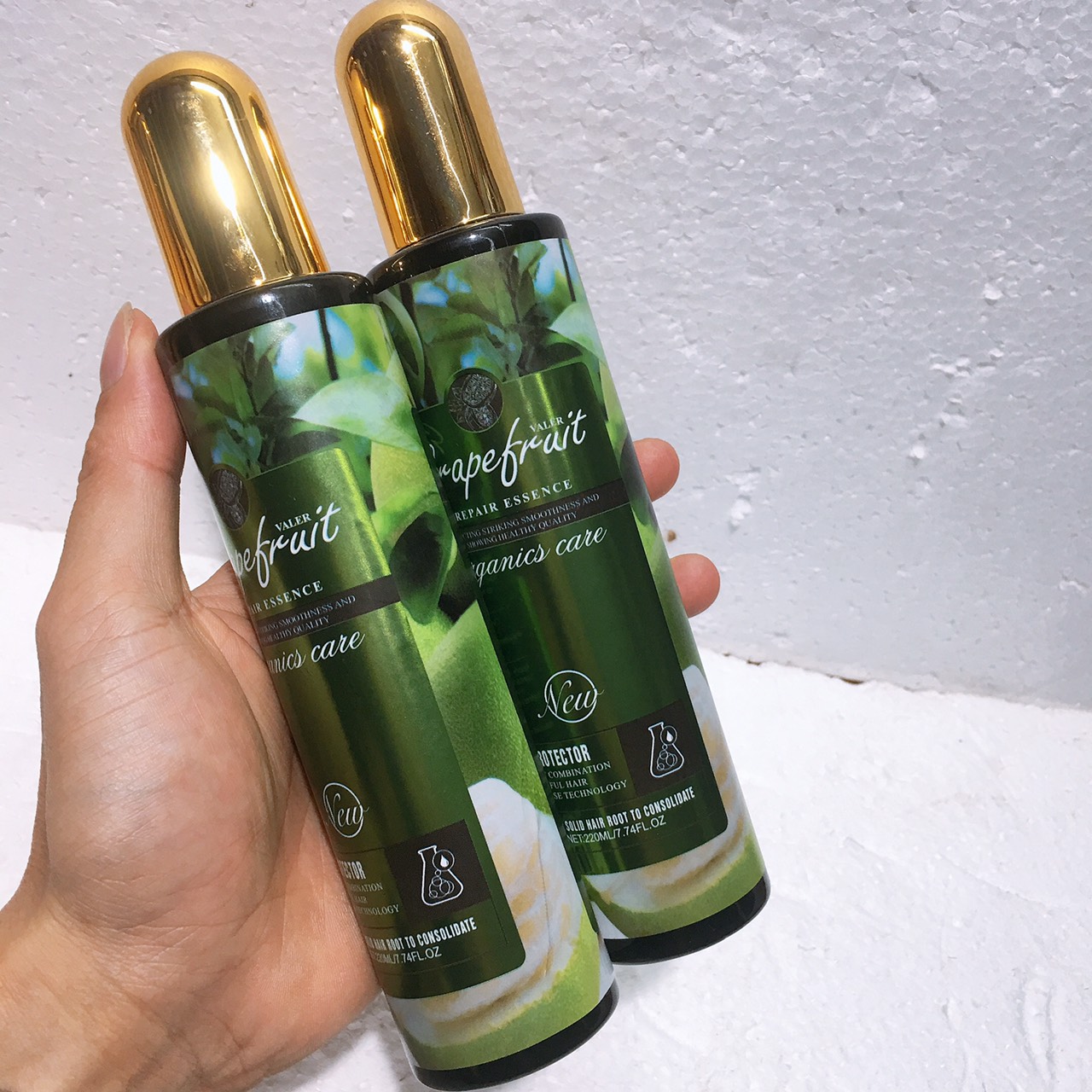 Xịt dưỡng Bưởi Grapefruit kích thích mọc tóc Heat Protector Organics Care 220ml