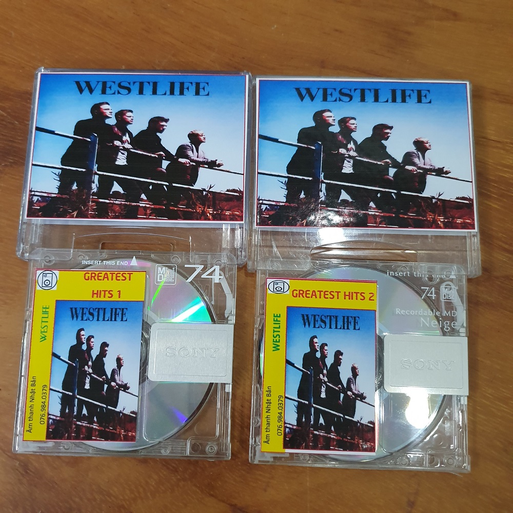 [MDCD] Bộ 2 Đĩa MD Quốc Tế WESTLIFE Tuyển Chọn - Đĩa MD Mini Disc