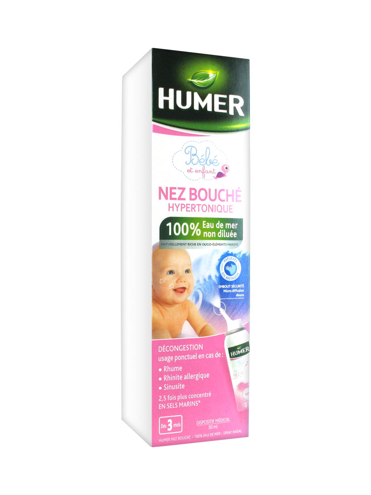 Nước biển xịt mũi cho trẻ sơ sinh Humer Infants chai 150ml