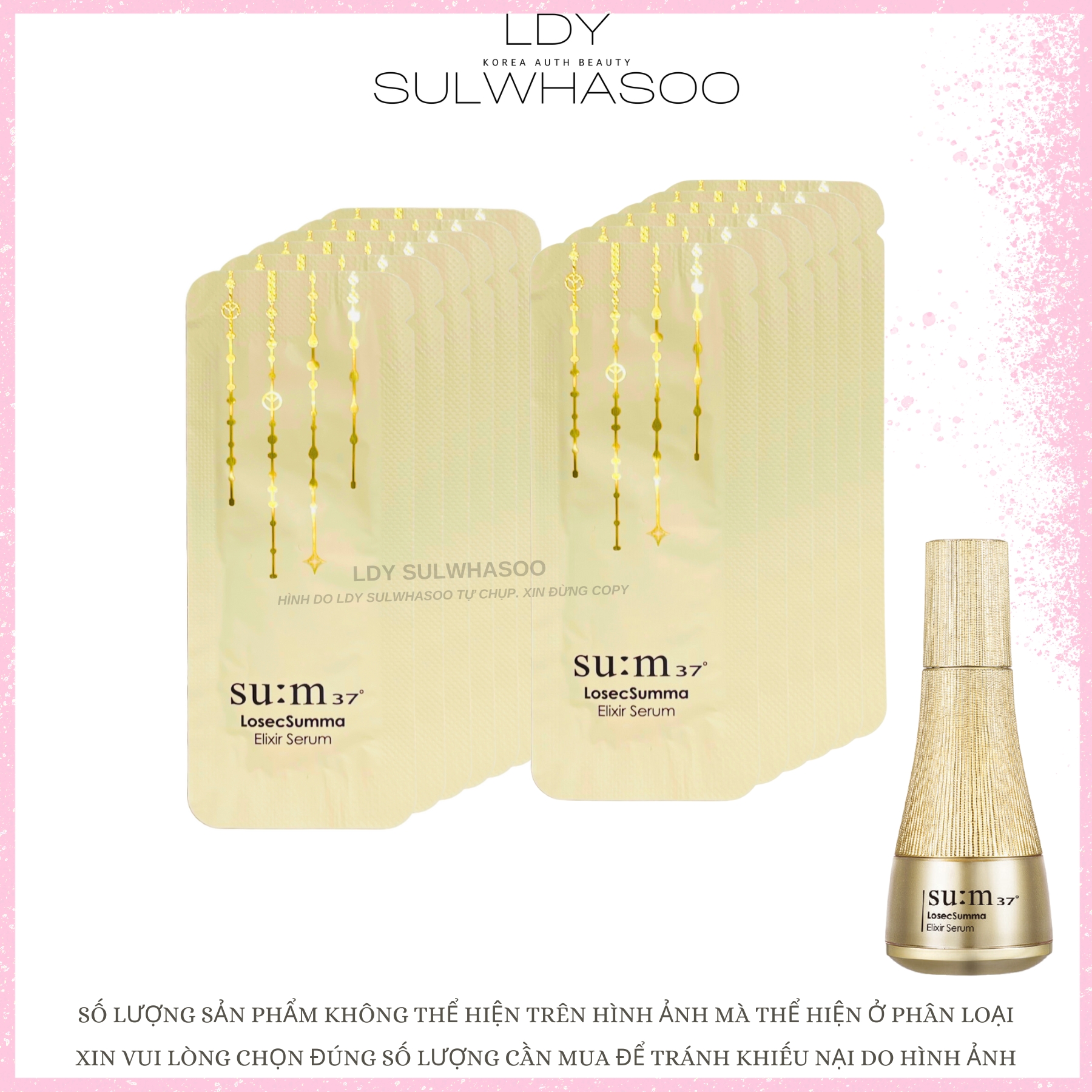 Combo gói sum37 gói tinh chất tái sinh da serum sum losec summa 1ml su:m37 losec 1ml 10 gói 5 gói 1gói