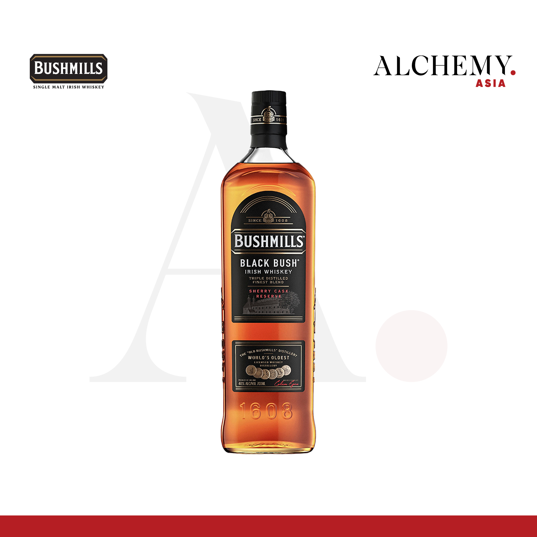 [Trên 18 tuổi] [Chính hãng] Rượu Irish Whiskey Blended Bushmills Blackbush 40% 700ml