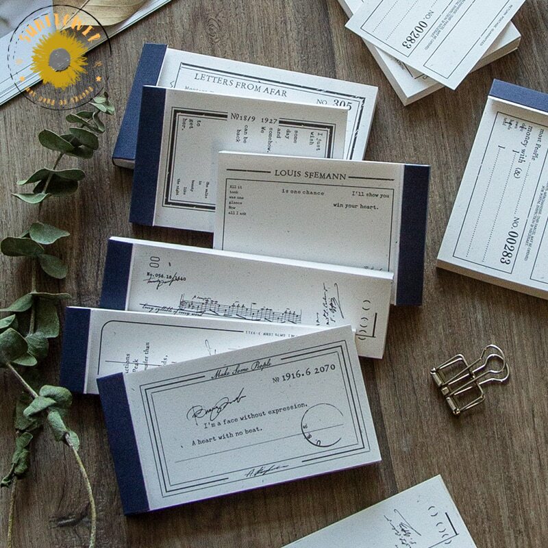 Sunflower - sf43 - set 50 mẩu giấy note decor moking-travel