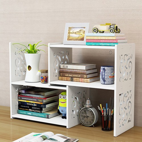 Kệ sách để bàn bằng gỗ nhựa PVC xinh xắn và tiện nghi - K111