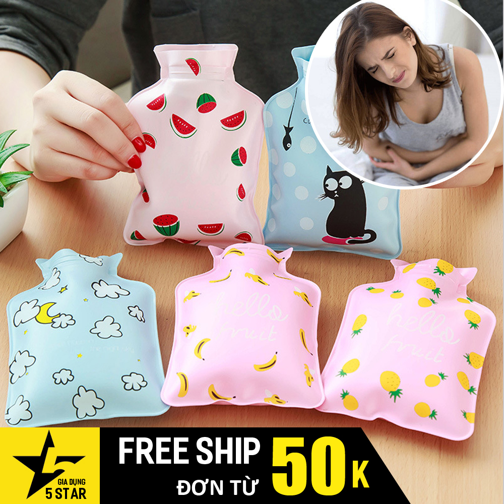 Túi sưởi chườm nóng lạnh giữ nhiệt mini, giảm đau bụng kinh thư giãn đa năng 5STAR