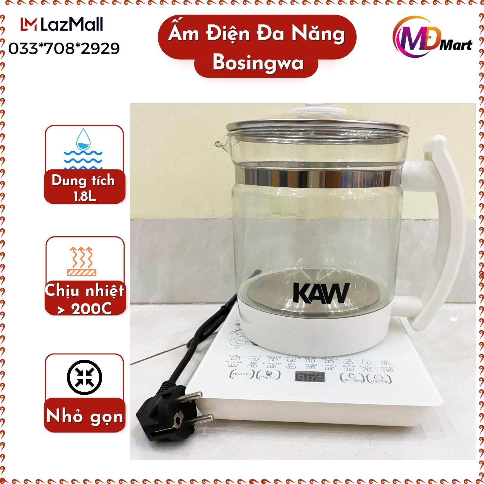 Ấm điện đa năng kaw kad-1.8l - ấm trà dưỡng sinh - ấm đun nước điện - bình dun nước - dụng cụ pha trà hoàn toàn tự động văn phòng đa năng dưỡng thân gia dụng trà hoa