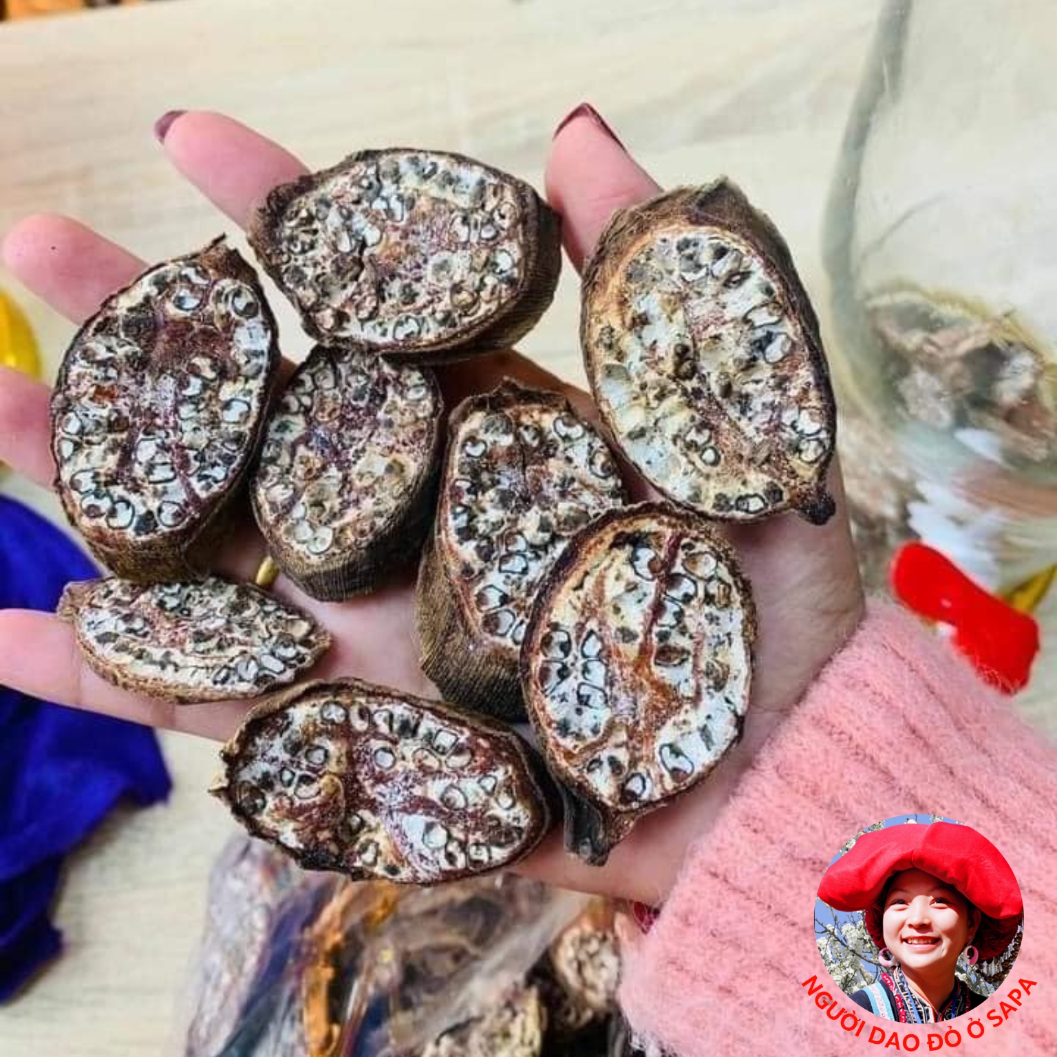 Chuối hột rừng Tây Bắc sấy khô ngâm rượu, thái lát loại 1 . Đặc sản đồ ngâm rượu hạt chuối rừng