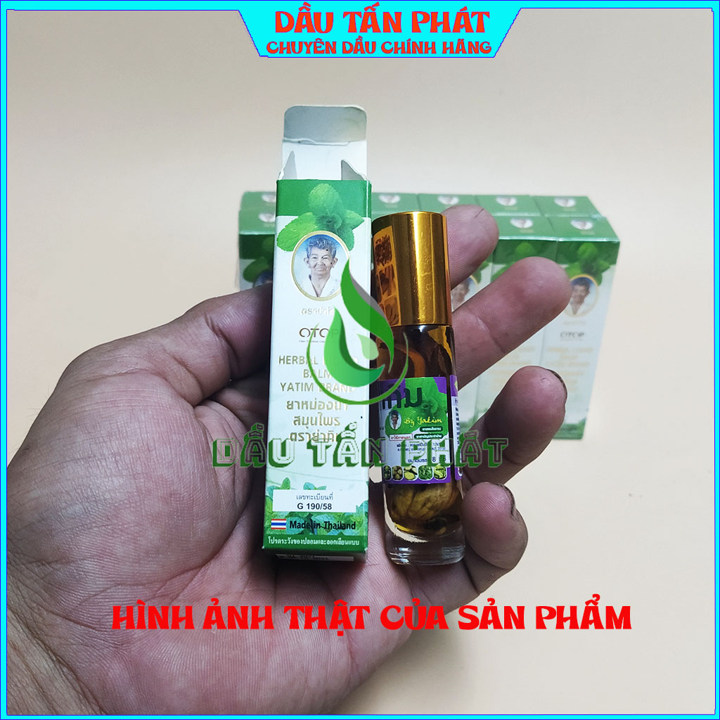 Dầu lăn bi ngâm thảo dược16 vị thảo dược yatim oil - dầu nội địa thái lan