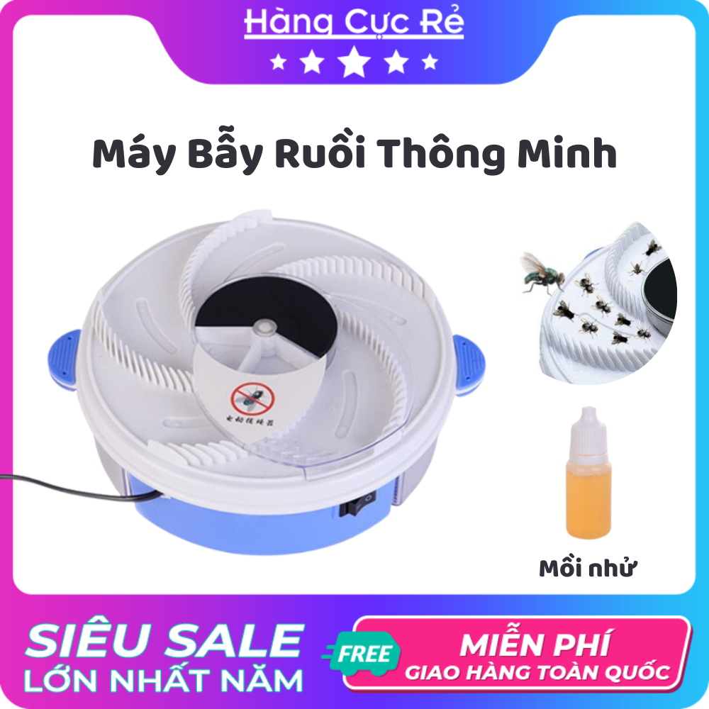 [Tặng kèm mồi] Máy bắt ruồi tự động thông minh, phiên bản thông minh tự động chạy điện giá rẻ - Shop Hàng Cực Rẻ