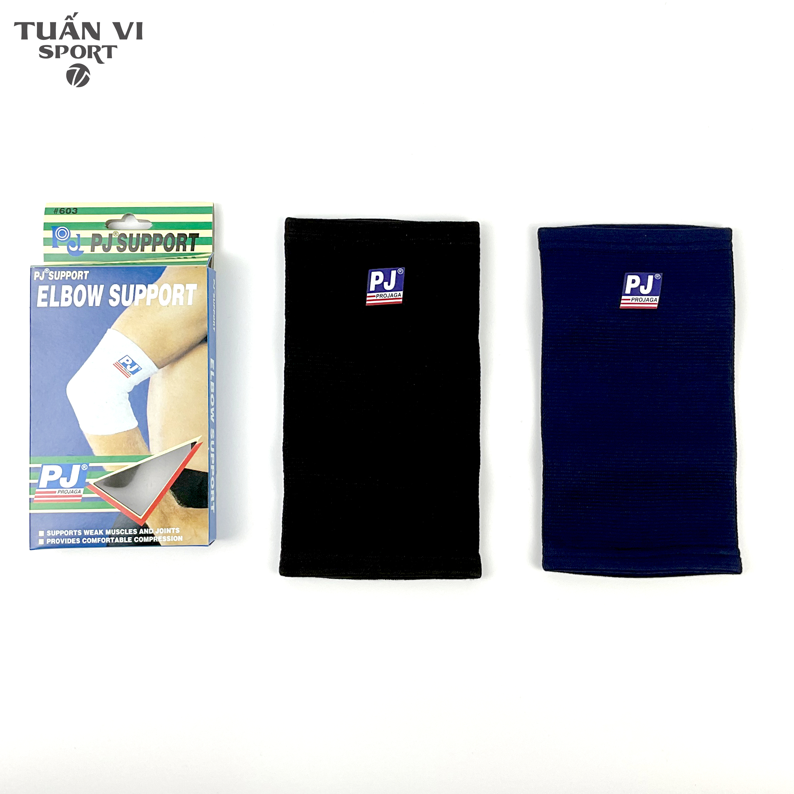 Băng Khuỷu tay, Bó bảo vệ khuỷ tay cùi trỏ tập gym chơi thể thao đá bóng cầu lông bóng chuyền PJ603