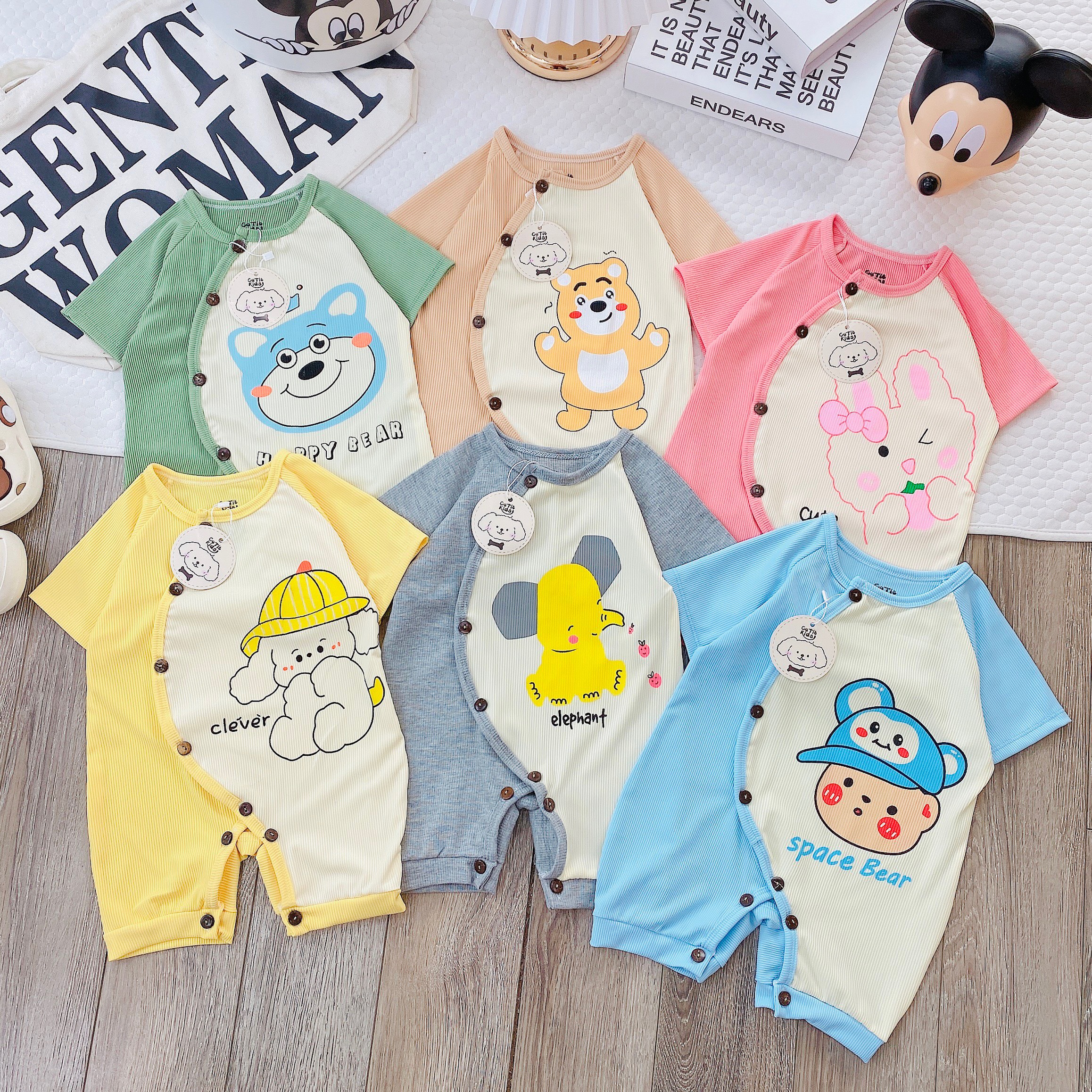 (MS103)Body tăm lạnh phối cực xinh cho bé trai bé gái