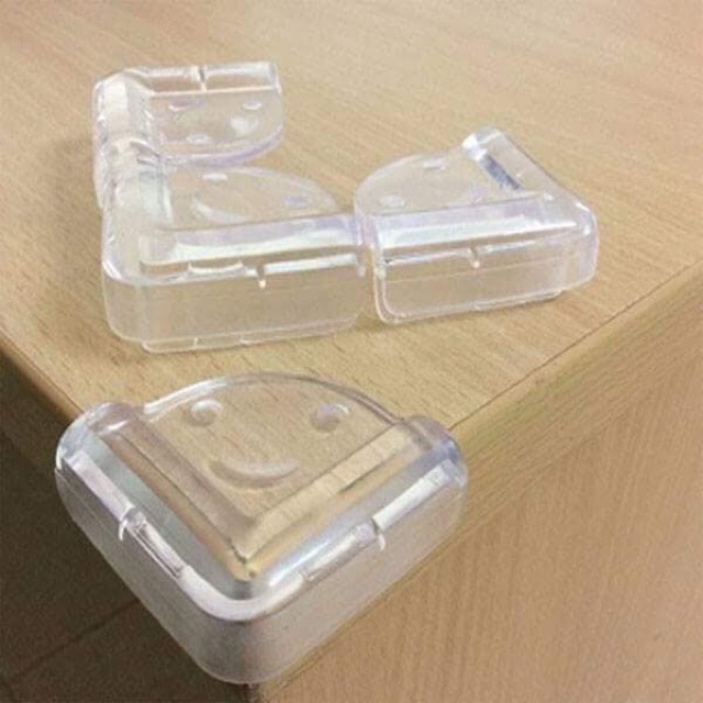Combo 4 miếng bọc góc bàn bằng silicon an toàn cho bé