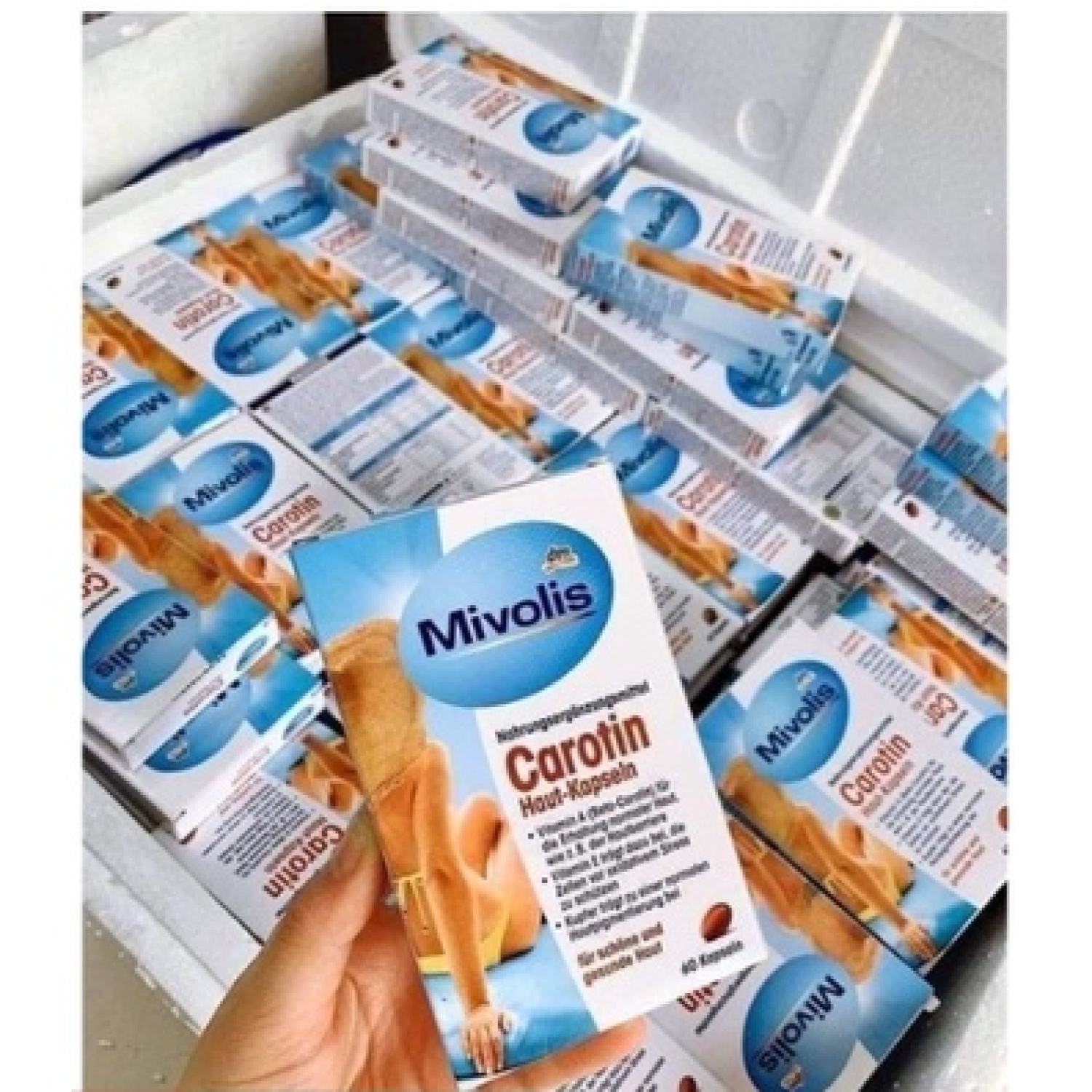 Viên uống chống nắng Carotin Mivolis 60v Đức date xa ƞhất