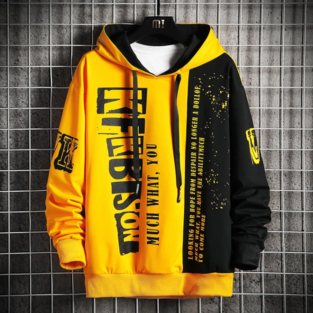 Áo Hoodies Nỉ Nam In Họa Tiết Chữ Phối 2 Màu Năng Động Thời Trang SMARTLY GIRL AO TOP NAM 90000177