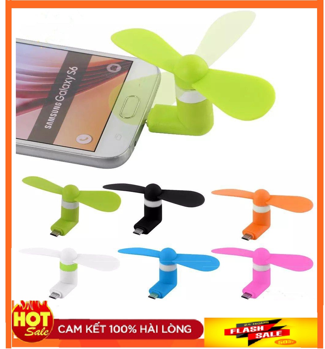 Quạt Mini 2 Cánh Rời Dành Cho Điện Thoại Android - Iphone - Quạt mini usb 2 cánh cắm chân điện thoại - Quạt điện thoại - Quạt usb, quạt điện thoại chân lightning, micro usb, micro type C - Giao màu ngẫu nhiên