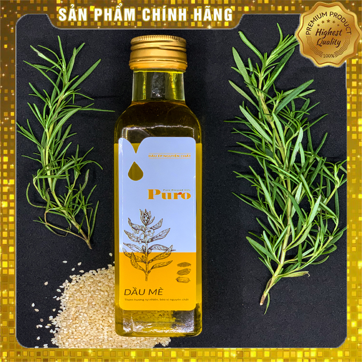 [HCM]✅Dầu Mè Đen Nguyên Chất 100% An Toàn Cho Sức Khỏe Thương Hiệu PURO - 250ml