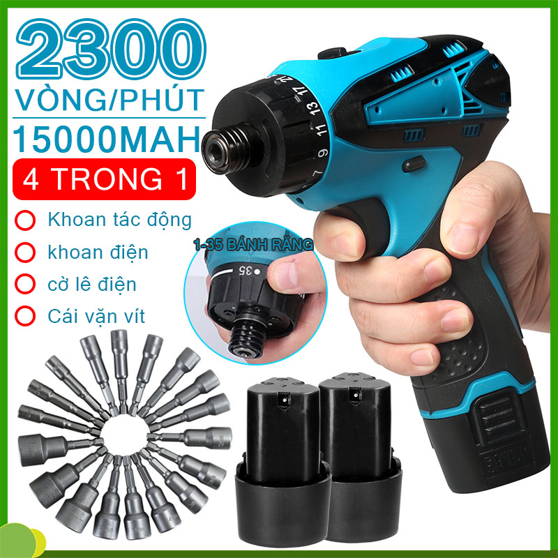Máy Siết Bulong,máy khoan pin,máy chuyên vít mini 4 Trong 1,Máy khoan 12V,Máy siết buloong pin