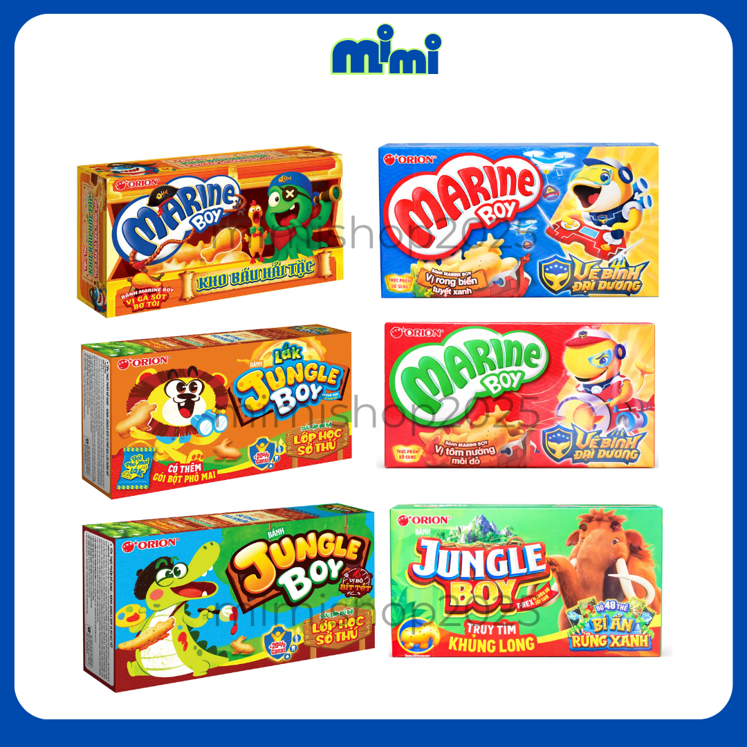Bánh Cá Orion Marine Boy/ Jungle Các Loại (Hộp 31,6g - 35g)