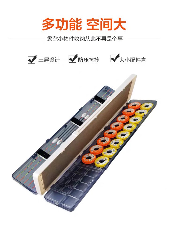 Hộp đựng thẻo câu đài 55cm-cuốn trục bằng silicon