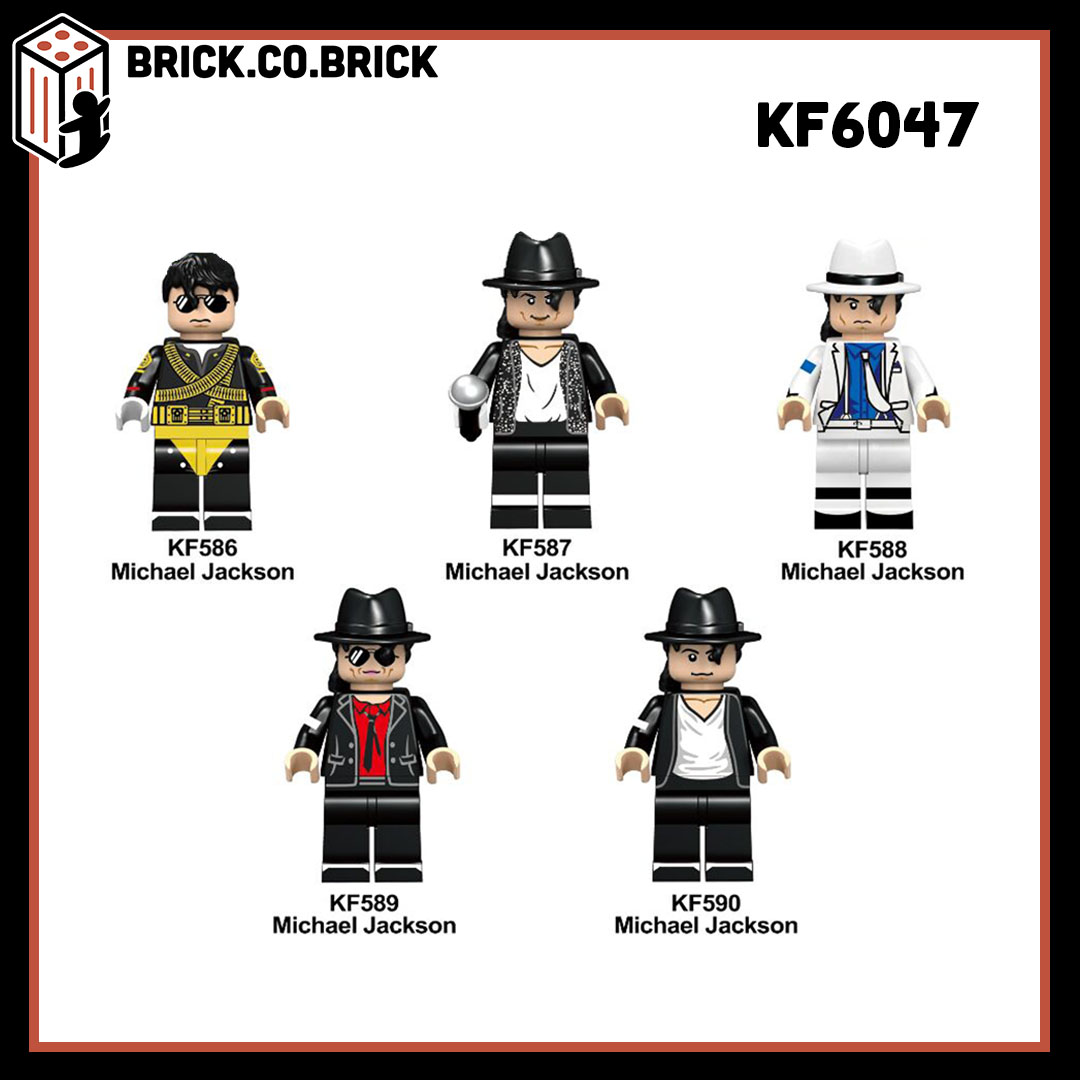 Đồ Chơi Lắp Ráp Minifigures - Mô Hình Và  Cố Ca Sĩ Nhạc Pop Nổi Tiếng Nhân Vật Michael Jackson KF6047