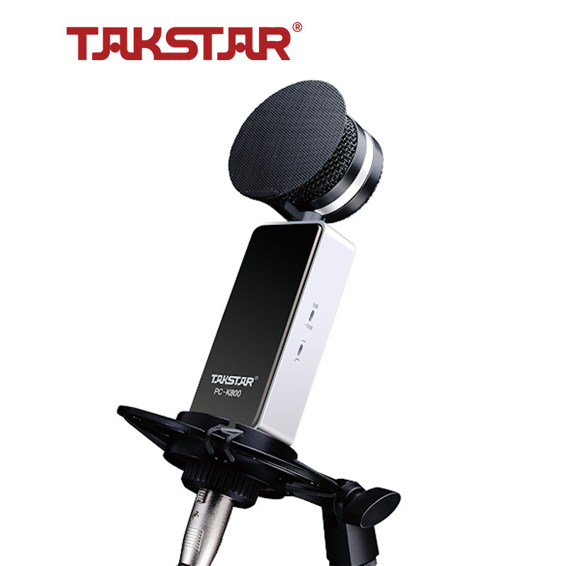 Mic Thu Âm Livestream Hát Karaoke Takstar PC-K800 Độ Nhạy Cao, Mạ Vàng Sang Trọng, Chính Hãng Cao Cấp Bảo Hành 1 Năm